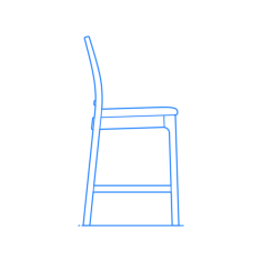 Furniture Stools Ikea Ekedalen Barstool Sticker Outline Svg File, Free Vectors File